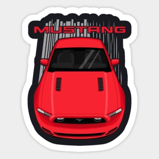 Mustang GT 2013 to 2014 - Red Sticker